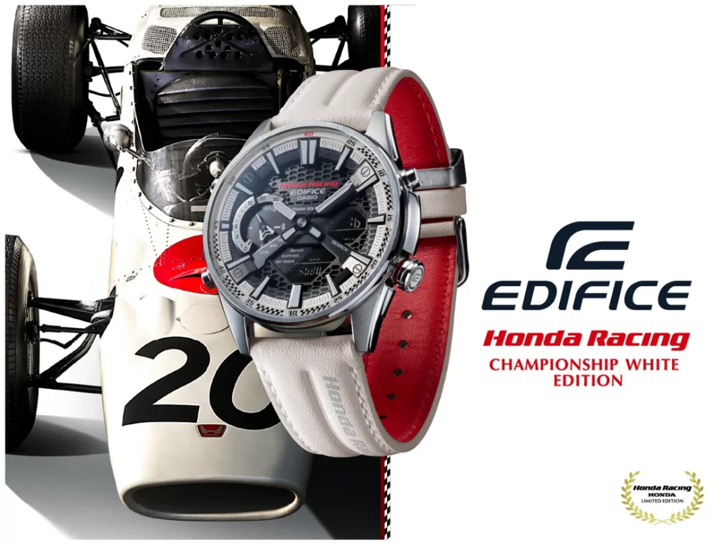 CASIO y Honda Racing lanzan el modelo "Championship White" en colaboración con EDIFICE