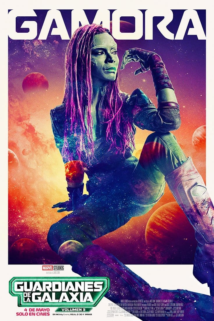 Marvel Studios presentó los posters de los personajes de Guardianes de la Galaxia vol. 3 2