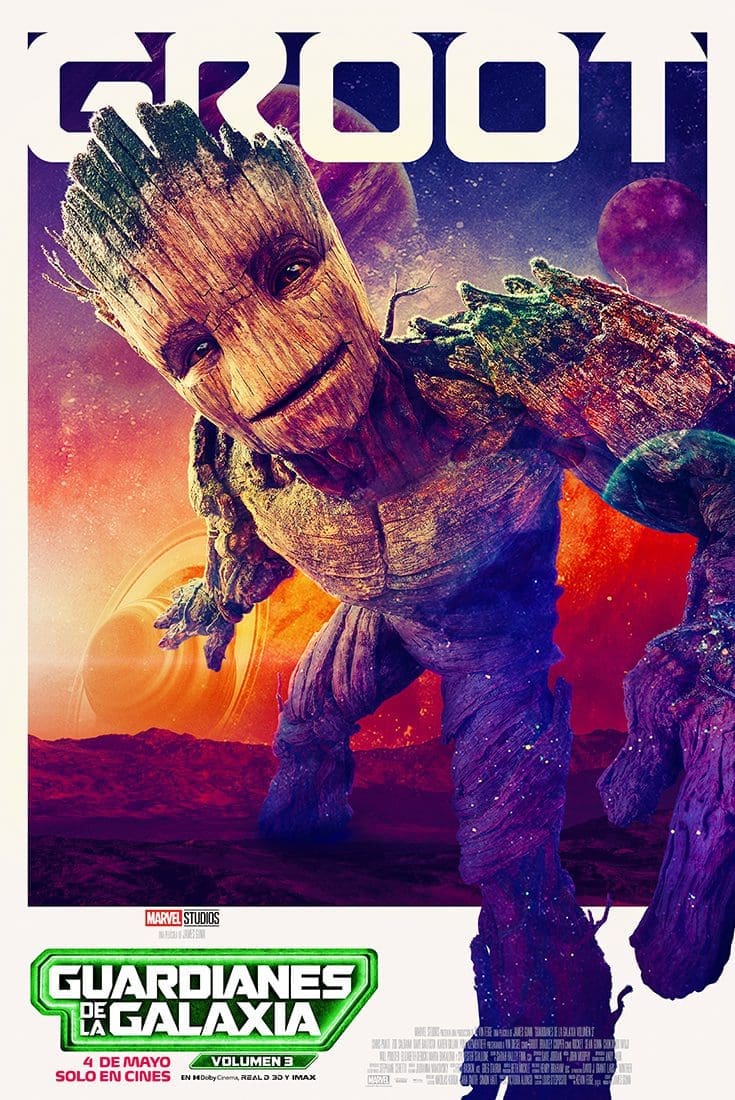 Marvel Studios presentó los posters de los personajes de Guardianes de la Galaxia vol. 3 7