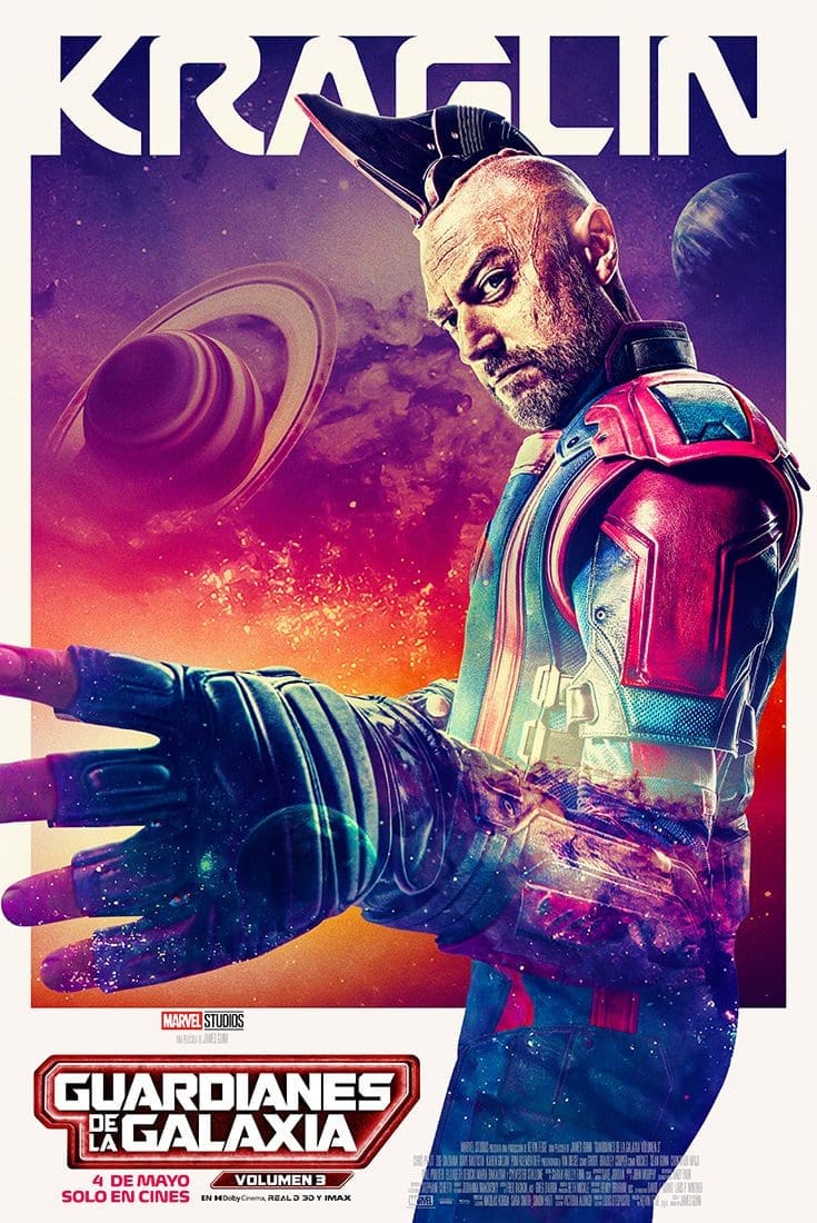Marvel Studios presentó los posters de los personajes de Guardianes de la Galaxia vol. 3 8